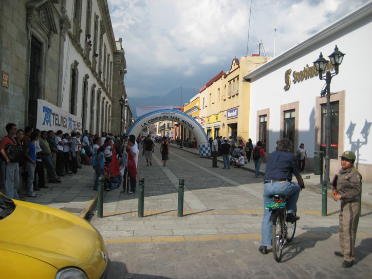 The finish line of the first leg