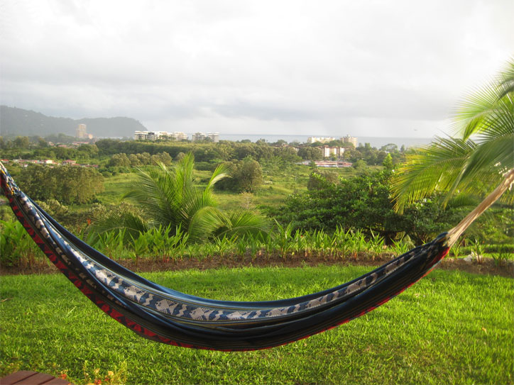 The view from our room, complete with hammock